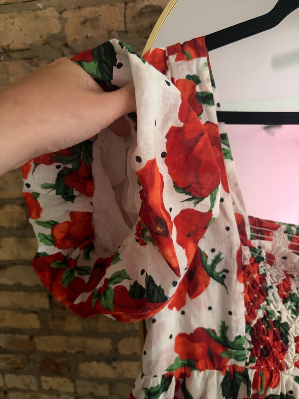 Maeve Anthropologie Square-Neck Smocked Floral Babydoll Dress - Picture 8 of 10